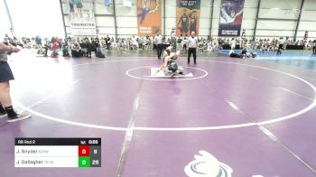 95 lbs Rr Rnd 2 - Jake Snyder, SVRWC Silver vs James Gallagher, Triumph Blue