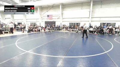 87 lbs Semis (4 Team) - Caleb Heyder, Sanderson Wrestling Academy vs Urijah Rococo, Santas Misfits