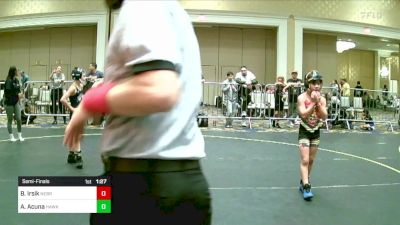 88 lbs Semifinal - BryLee Irsik, Nebraska Wr Ac vs Amelia Acuna, Hawkeye WC