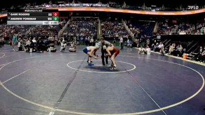 2A 120 lbs Champ. Round 1 - Gabe Rogers, Seaforth High School vs Andrew Foreman, Washington High School