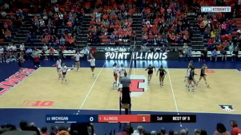 2018 Michigan State vs Illinois | Big Ten Women's Volleyball
