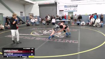 165 lbs Cons. Semi - Landon Stanley, Nikiski Freestyle Wrestling Club vs Kai Tuttle, Nikiski Freestyle Wrestling Club