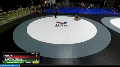 120 lbs Champ. Round 1 - Shalveen Prasad, Vasky BrosPitman Wrestling Club vs Vinh Ta, California