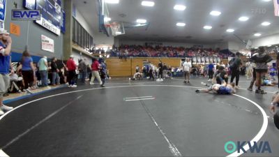 58-61 lbs Round Of 32 - Shyann Taylor, El Reno Wrestling Club vs Colten Sumrall, Harrah Little League Wrestling