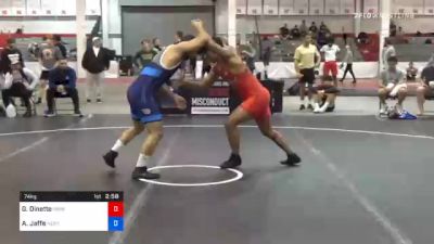 74 kg Consolation - Gabriel Dinette, Mile High Wrestling Club vs Aj Jaffe, New England Regional Training Center