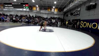 235 lbs Cons. Round 2 - Tati Velez, Foothill (Santa Ana) vs Maya Garza, Newbury Park