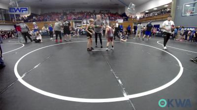 61 lbs Quarterfinal - Charles (CJ) Langland, Noble Takedown Club vs Stryker Pruitt, Tecumseh Youth Wrestling