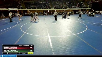 132 lbs Cons. Round 2 - Jaiden Hickman, Big Game Wrestling Club vs Kadince Kisler, Sebolt Wrestling Academy