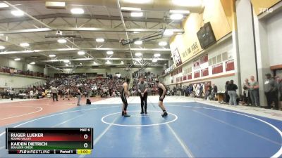 132 lbs Cons. Round 4 - Kaiden Dietrich, Boulder Creek vs Ruger Lueker, Round Valley