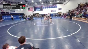 132 lbs Champ. Round 1 - Skylar Howe, Thunder Basin High School vs Marshall Redmond, Wright