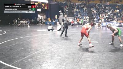 125 lbs Quarterfinal - Greg Diakomihalis, Cornell vs Bridger Ricks, Utah Valley