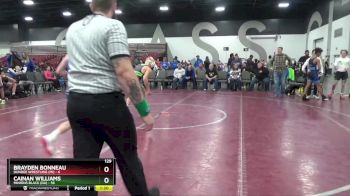 129 lbs Quarterfinals (8 Team) - Brayden Bonneau, Dundee Wrestling (MI) vs Cainan Williams, Minions Black (GA)