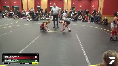 64 lbs Round 5 (6 Team) - Riley Szawara, Team NBWC vs Kaylee Lapitan, MI Queen Of The Mats