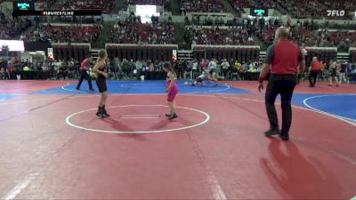 78 lbs 1st Place Match - Evelyn Fleming, Windy City Wrestlers vs Kameah Davis, Lights Wrestling Club