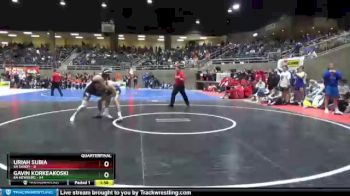 170 lbs Quarterfinals (8 Team) - Gavin Korkeakoski, 6A Newberg vs Uriah Subia, 6A Sandy