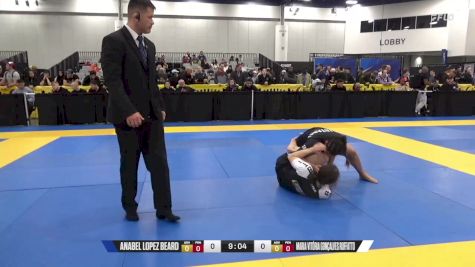 Maria Vitória Gonçalves Ruffatto vs Anabel Lopez Beard 2024 World IBJJF Jiu-Jitsu No-Gi Championship