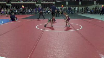 52 lbs Quarterfinal - Layla Savaria, Heights Wrestling Club vs Marley Eckhardt, Belgrade Wrestling Club