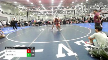 287 lbs Quarterfinal - Domenick Lettini, Mauraders vs Trevor Barrett, Vougar's Honors Wrestling