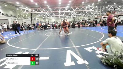 287 lbs Quarterfinal - Domenick Lettini, Mauraders vs Trevor Barrett, Vougar's Honors Wrestling