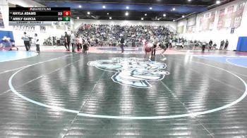 125 Girls Champ. Round 1 - Khyla Adams, Scripps Ranch vs Arely Garcia, Holtville