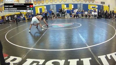 132 lbs Finals (8 Team) - Cody Holt, Charlotte Hs vs John Alvarado, Jesuit