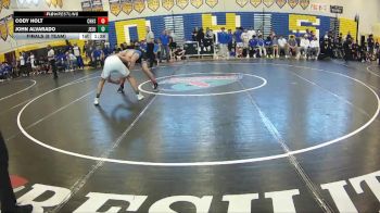 132 lbs Finals (8 Team) - Cody Holt, Charlotte Hs vs John Alvarado, Jesuit