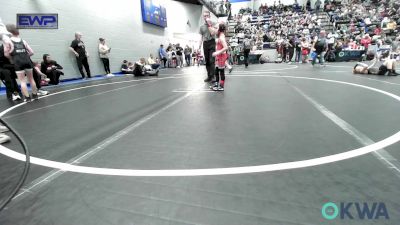 52 lbs Quarterfinal - Nolan Elwell, Mustang Bronco Wrestling Club vs Tyler Thomas, Choctaw Ironman Youth Wrestling