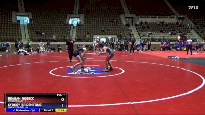 124 lbs Finals (2 Team) - Reagan Riddick, Presbyterian vs Sydney Bridenstine, Lindsey Wilson