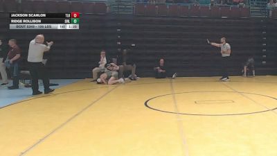 106 lbs 3rd Place - Jackson Scanlon, TL Hanna vs Ridge Rollison, Summerville