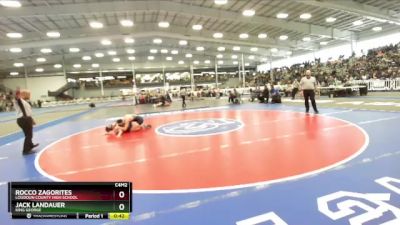 4-150 lbs Cons. Semi - Rocco Zagorites, Loudoun County High School vs Jack Landauer, King George