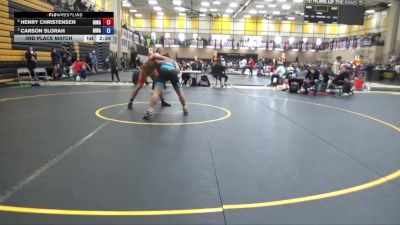 215 lbs 3rd Place Match - Henry Christensen, Moen Wrestling Academy vs Carson Slorah, Moen Wrestling Academy