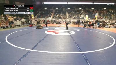 4A-175 lbs Semifinal - Tyvon Nichols, Kelly Walsh vs Sam Thornhill, Rock Springs