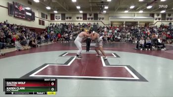 285 lbs Semifinal - Dalton Wolf, Fennimore vs Kaden Clark, PCM, Monroe