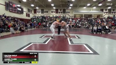 285 lbs Semifinal - Dalton Wolf, Fennimore vs Kaden Clark, PCM, Monroe