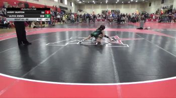 80 lbs Round 2 - Alivia Emms, Victory School Of Wrestling vs Avery Burton, Oakdale Athletic Association