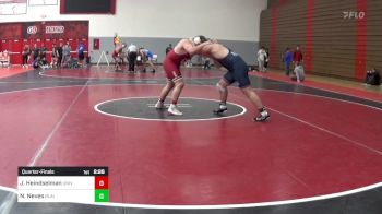 285 lbs Quarterfinal - Josh Heindselman, University Of Oklahoma vs Nolan Neves, Blair Academy