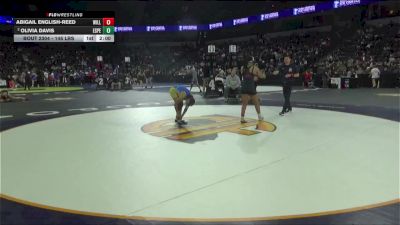 145 lbs Round Of 16 - Olivia Davis, Esperanza (SS) vs Abigail English-Reed, Will C. Wood (SJ)