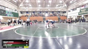 190 lbs 7th Place Match - Luka Bojicic, La Costa Canyon vs Brodin Dodge, Legend