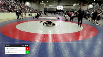 84 lbs Consi Of 8 #2 - Jameson English, Richmond Hill Wrestling Club vs Klyde Barmore, Grindhouse Wrestling