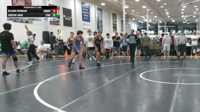 115 lbs Semifinal - Elijah Roman, Triumph Blue - HSC vs Justin Jani, Shore Thing Sand - HSC