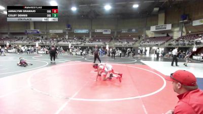 81 lbs 5th Place - AnnaLynn Gramajo, Eaglecrest WC vs Colby Dennis, Eaglecrest WC