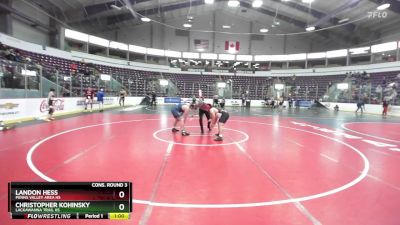 215 lbs Cons. Round 3 - Landon Hess, Penns Valley Area Hs vs Christopher Kohinsky, Lackawanna Trail Hs