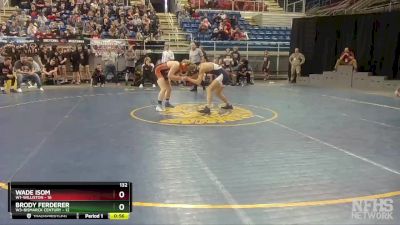 132 lbs Semis & 1st Wb (8 Team) - Wade Isom, W1-Williston vs Brody Ferderer, W3-Bismarck Century