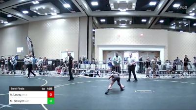 53 lbs Semifinal - Amia Lopez, CalGrapplers vs Makayela Sawyer, Mat Demon WC