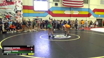 130 lbs Cons. Semi - Caydence Watters, Natrona County vs Addison Thomas, Kelly Walsh