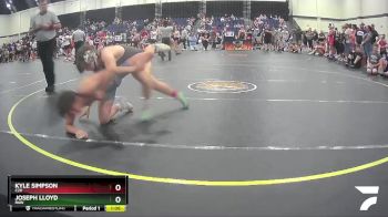 125 lbs Quarterfinal - Kyle Simpson, C2X vs Joseph Lloyd, RAW