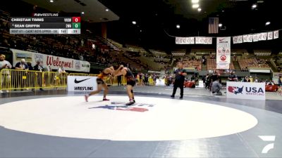 Cadet Boys Upper - 150 lbs Cons. Semis - Sean Griffin, 209 Wrestling Academy vs Christian Timms, Vacaville High School Wrestling