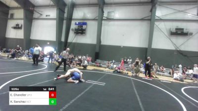 102 lbs Consi Of 8 #2 - Ethan Chandler, UP Outlaws vs Kj Sanchez, Victory Wrestling-Central WA