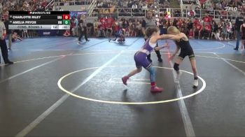 65 lbs Cons. Round 3 - Charlotte Riley, Unattached vs Amelia Pryor, Watkins Memorial