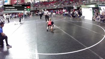 45 lbs Champ. Round 2 - Layton Gensler, Wahoo Wrestling Club vs Jake Krause, HWA